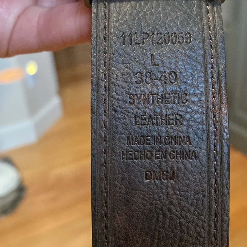 Levi's Black Belt Men’s Metal Buckle Synthetic Leather 1.5